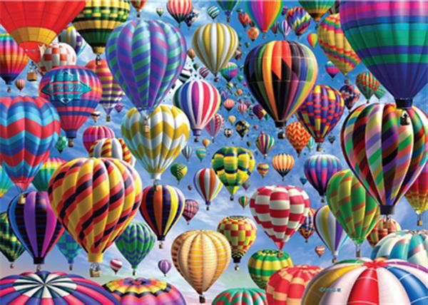 Grote foto double trouble puzzle balloons dubbelzijdige puzzel luchtballonnen kinderen en baby puzzels