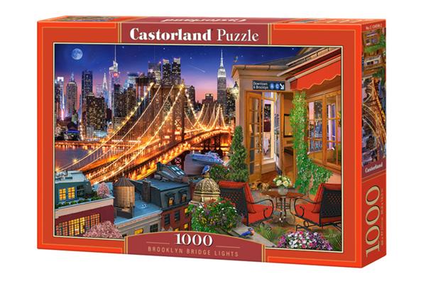 Grote foto brooklyn bridge lights castorland c 104598 2 kinderen en baby puzzels