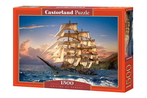 Grote foto sailing at sunset castorland c 151431 kinderen en baby puzzels