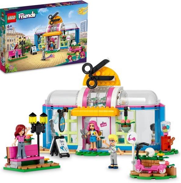 Grote foto lego friends kapper 41743 kinderen en baby duplo en lego