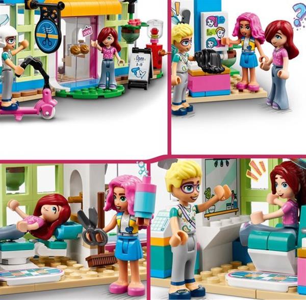 Grote foto lego friends kapper 41743 kinderen en baby duplo en lego