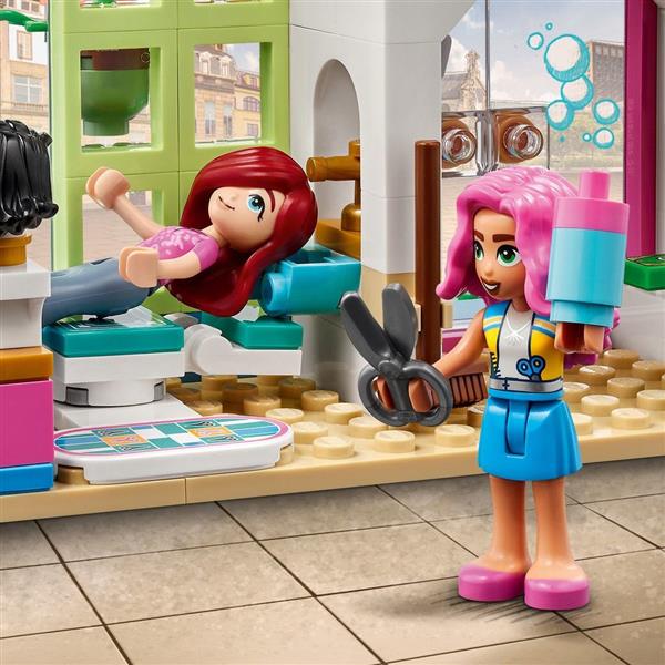 Grote foto lego friends kapper 41743 kinderen en baby duplo en lego