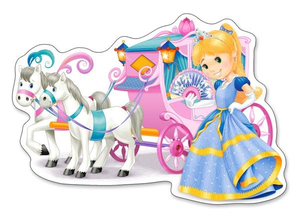 Grote foto princess carriage prinses vervoer castorland b 120017 kinderen en baby puzzels