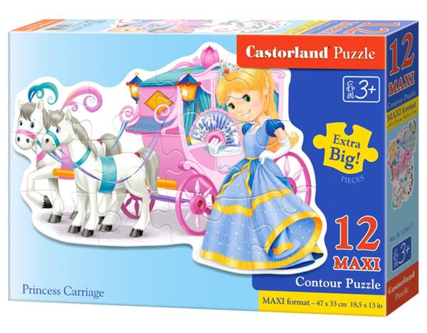 Grote foto princess carriage prinses vervoer castorland b 120017 kinderen en baby puzzels