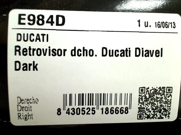 Grote foto ducati diavel 2011 2014 4386 spiegel rechts e984d motoren overige accessoires