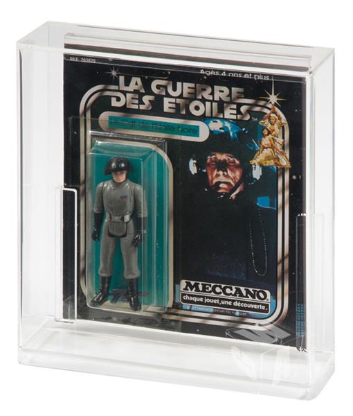 Grote foto custom order star wars carded figure display case meccano square back verzamelen speelgoed