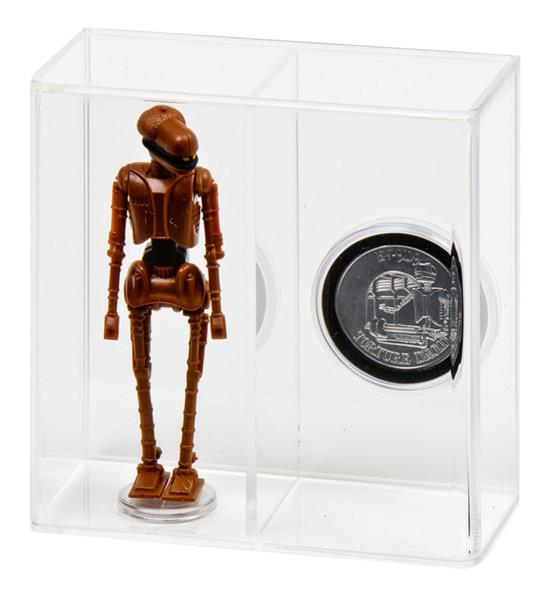 Grote foto custom order loose action figure with coin display case large 3 3 4 verzamelen speelgoed