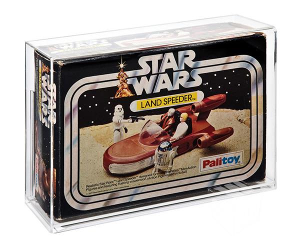 Grote foto custom order star wars landspeeder boxed vehicle display case verzamelen speelgoed