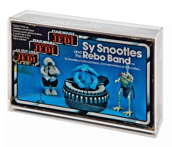 Grote foto custom order star wars potf playpack trilogo rebo band display case verzamelen speelgoed