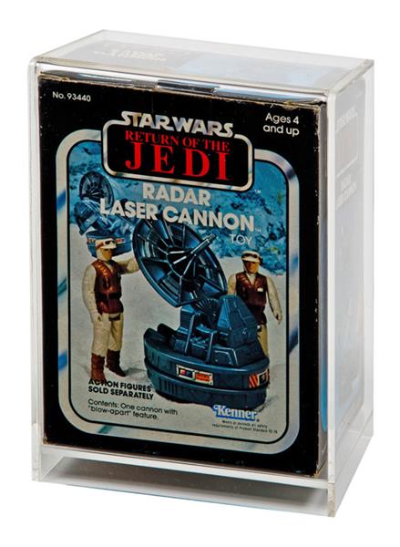 Grote foto custom order star wars esb rotj mini rig no flap vehicle display case verzamelen speelgoed