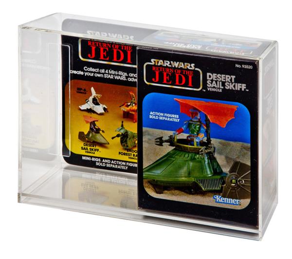 Grote foto custom order star wars esb rotj mini rig met flap vehicle display case verzamelen speelgoed