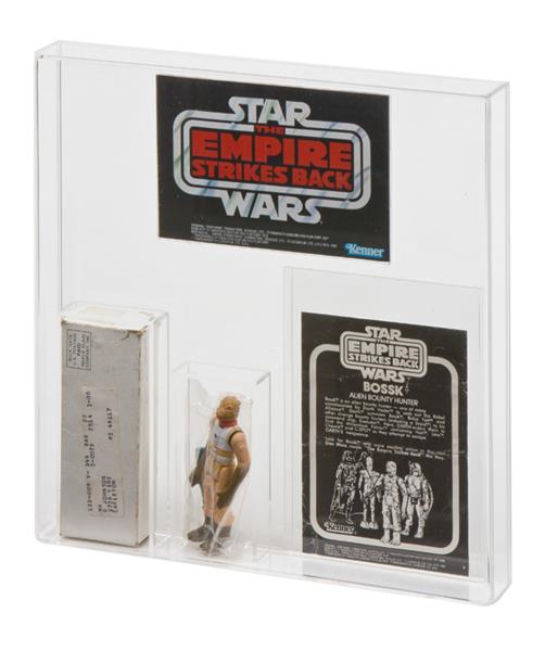 Grote foto custom order star wars esb bossk or esb survival kit mailer display case verzamelen speelgoed