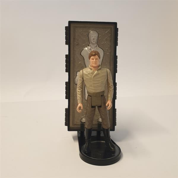 Grote foto vintage star wars figuur met carbonite block display stand 1.5 inch verzamelen speelgoed