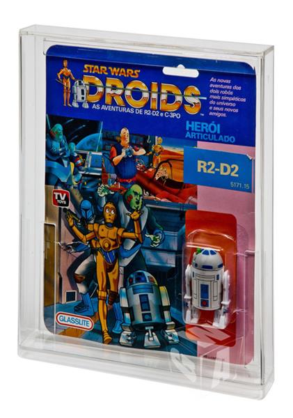 Grote foto custom order carded figure display case droids glasslite brazil verzamelen speelgoed