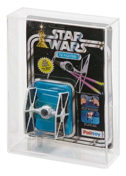 Grote foto custom order star wars esb carded die cast vehicle display case deep bubble verzamelen speelgoed