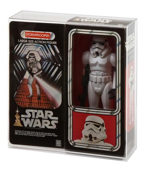 Grote foto custom order star wars boxed 12 display case c 3po stormtrooper verzamelen speelgoed