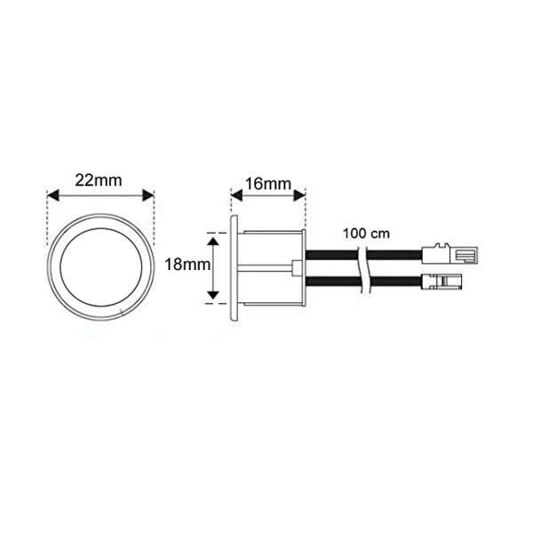 Grote foto led touch dimmer inbouw 12v 24v 1 x 4a huis en inrichting overige