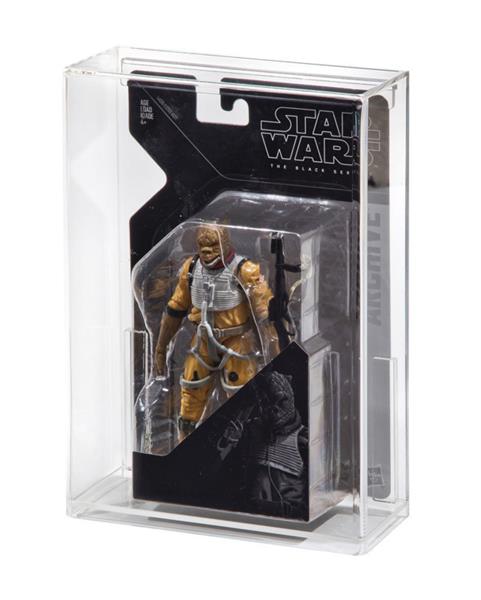 Grote foto custom order star wars black series archive 6 carded figure display case verzamelen speelgoed