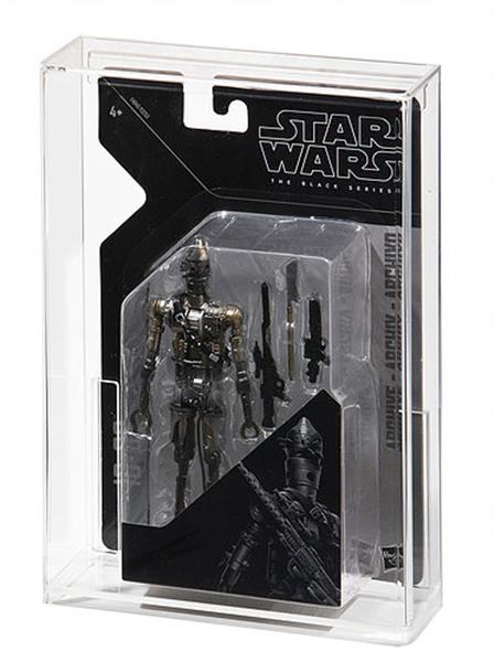 Grote foto custom order star wars black series archive 6 carded figure display case verzamelen speelgoed