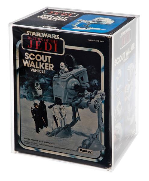 Grote foto custom order star wars esb rotj at st boxed vehicle display case verzamelen speelgoed