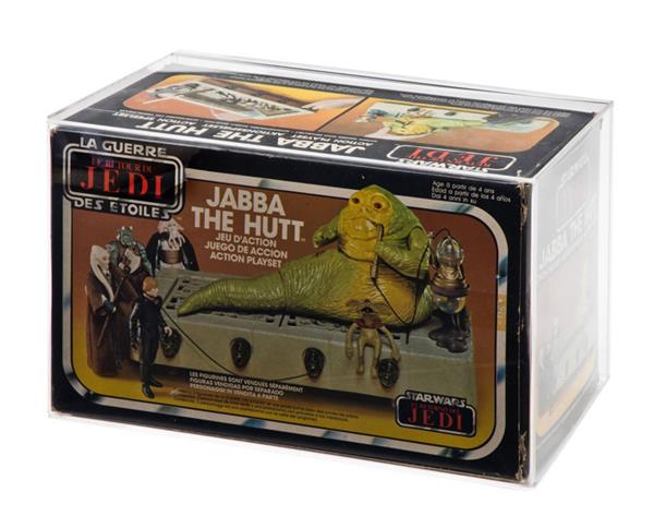 Grote foto custom order star wars jabba the hutt playset display case verzamelen speelgoed