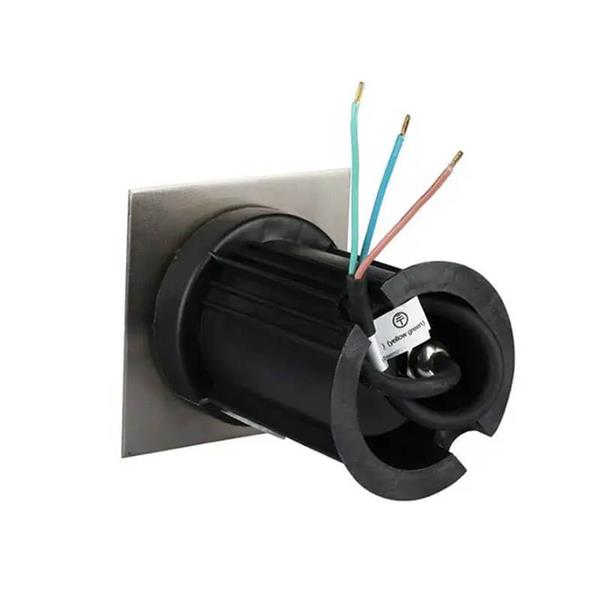 Grote foto grondspot baldo led vierkant rvs gu10 ip65 tuin en terras verlichting