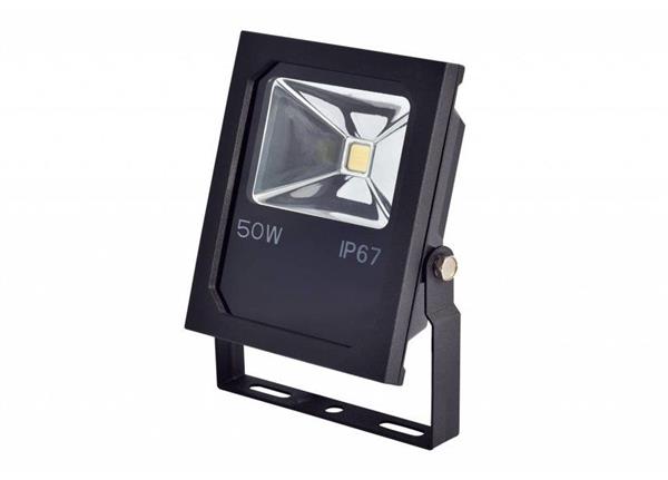 Grote foto led bouwlamp 50 watt 4000k helder wit ip67 crius tuin en terras verlichting