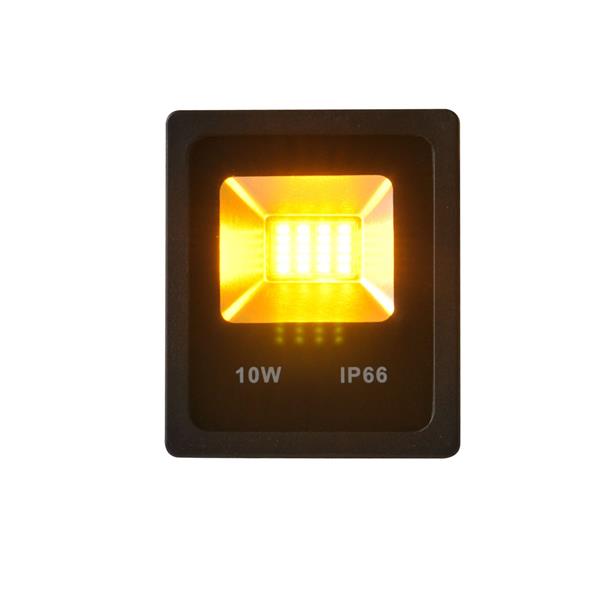 Grote foto gele led bouwlamp 10 watt ip66 crius tuin en terras verlichting