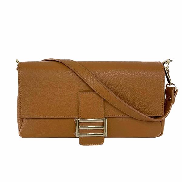 Grote foto jessica baguette handtas cognac italiaans leer sieraden tassen en uiterlijk damestassen