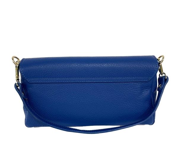 Grote foto jessica baguette handtas blauw italiaans leer sieraden tassen en uiterlijk damestassen