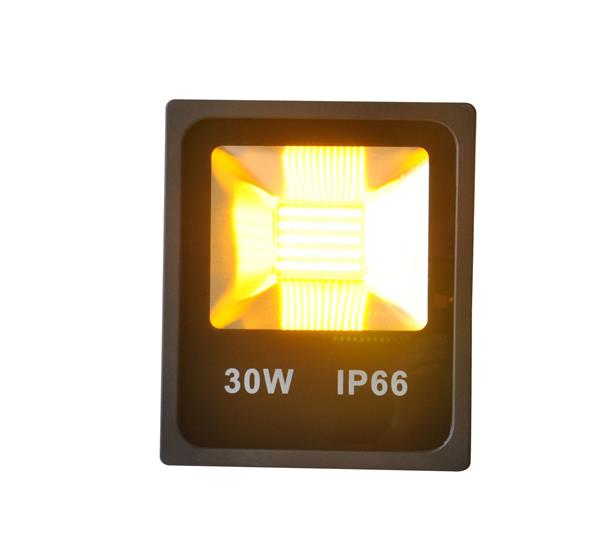 Grote foto gele led bouwlamp 30 watt ip66 crius tuin en terras verlichting