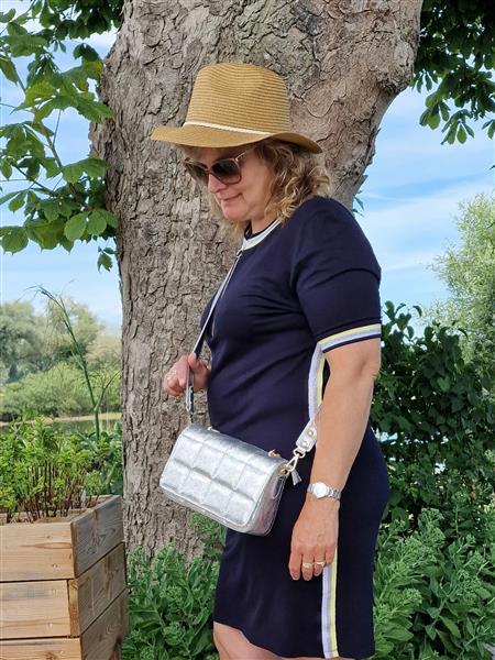 Grote foto miranda italiaans leren handtas schoudertas zilver sieraden tassen en uiterlijk damestassen