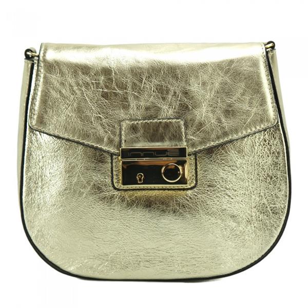 Grote foto valentina crossbody tas goud metallic van italiaans leer sieraden tassen en uiterlijk damestassen