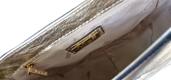 Grote foto valentina crossbody tas goud metallic van italiaans leer sieraden tassen en uiterlijk damestassen