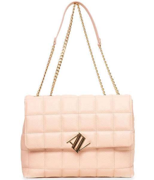 Grote foto clara schoudertas pink van italiaans kalfsleer sieraden tassen en uiterlijk damestassen