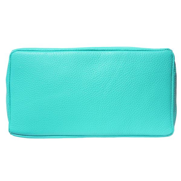 Grote foto bianca italiaans leren shopper turquoise sieraden tassen en uiterlijk damestassen