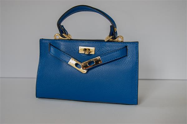 Grote foto grace exclusief leren italiaanse tas in kelly stijl kobalt blauw sieraden tassen en uiterlijk damestassen