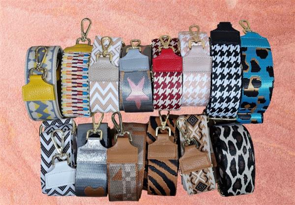 Grote foto bagstrap zebra cognac met goudkleurige sluiting sieraden tassen en uiterlijk damestassen