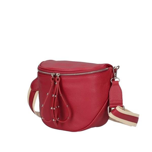 Grote foto vitalia italiaans leren crossbody schoudertas donkerrood met aparte band sieraden tassen en uiterlijk damestassen