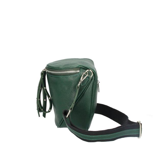 Grote foto vitalia italiaans leren crossbody schoudertas donkergroen met aparte band sieraden tassen en uiterlijk damestassen