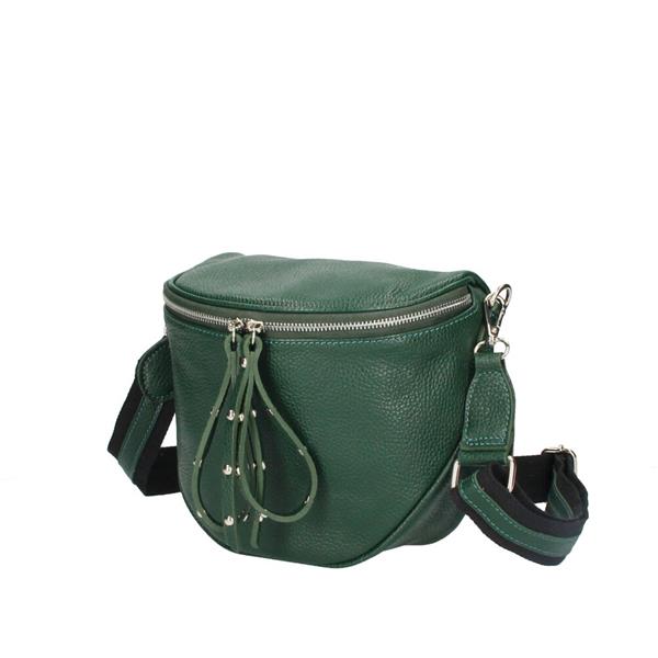 Grote foto vitalia italiaans leren crossbody schoudertas donkergroen met aparte band sieraden tassen en uiterlijk damestassen