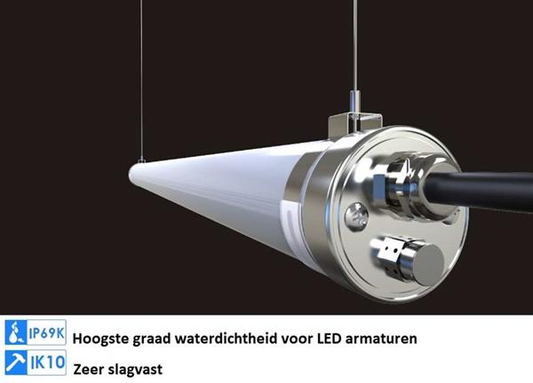 Grote foto led bar 150cm ip69k extreme heavy duty polycarbonaat waterdicht 60w 9600 lumen zakelijke goederen overige zakelijke goederen