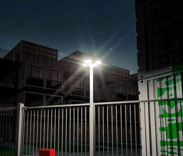 Grote foto actie led solar lantaarnpaal armatuur zonnepaneel afstandsbediening 3cel maxilux 20w 2400 lumen zakelijke goederen overige zakelijke goederen