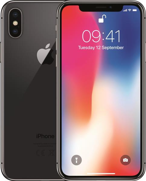 Grote foto apple iphone 10 x 64gb 5.8 inch zwart simlockvrij garantie telecommunicatie apple iphone