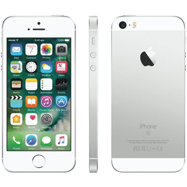 Grote foto apple iphone se 16gb 4 simlockvrij zilver garantie telecommunicatie apple iphone