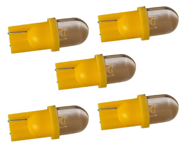 Grote foto t10 autolamp 5 stuks dashbordverlichting geel led 12v dc auto onderdelen overige auto onderdelen