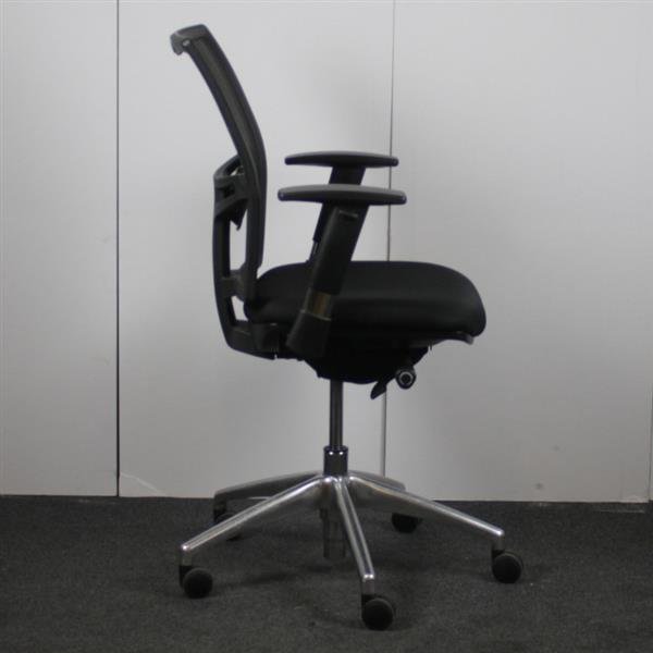 Grote foto rhea nen1335 bureaustoel zwart netweave chroom nieuw huis en inrichting stoelen