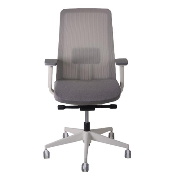 Grote foto bureaustoel grijs wit netweave nen1335 huis en inrichting stoelen