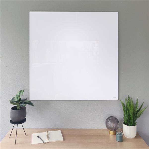 Grote foto glassboard pure whiteh100xb100 huis en inrichting kantooraccessoires
