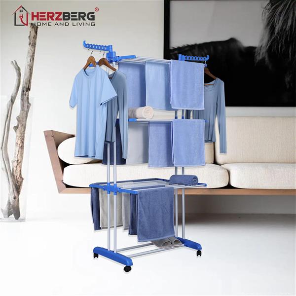 Grote foto herzberg bewegend kledingrek blauw huis en inrichting overige